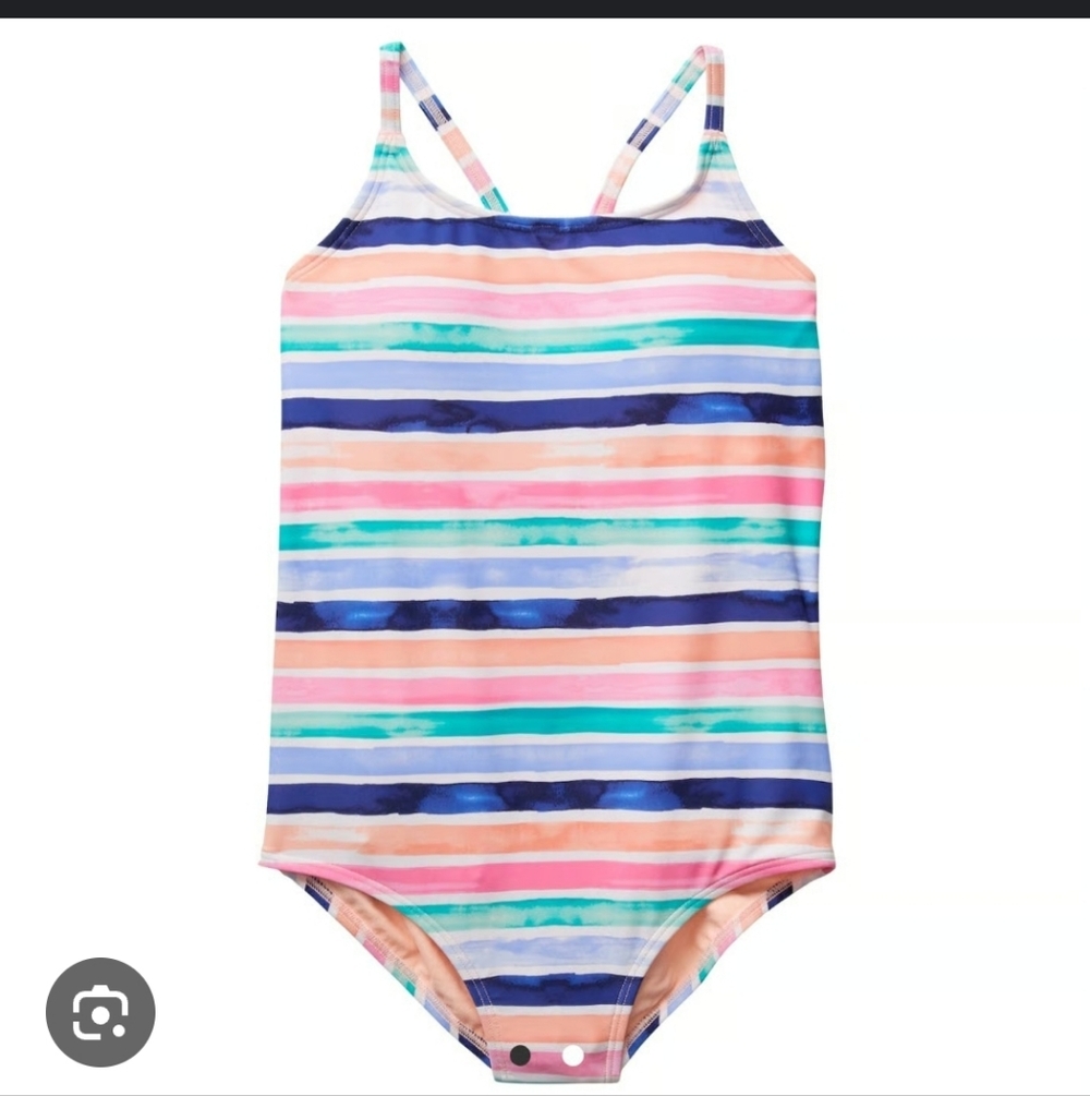 Athleta Striped One Piece Swimsuit